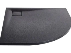 Piatto doccia PARON 80 x 80 x 3 cm Nero