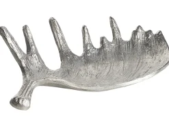 Piatto decorativo Corna d'alce CARTHAGE Metallo Argento
