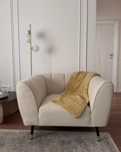 Piumone DAULET Cotone 150 x 200 cm Giallo