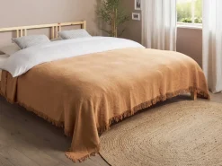 Piumone YERBENT Cotone 220 x 240 cm Marrone dorato