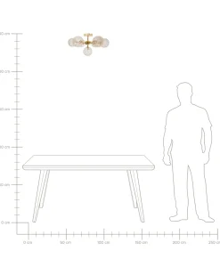 Plafoniera ANADYR Vetro Beige