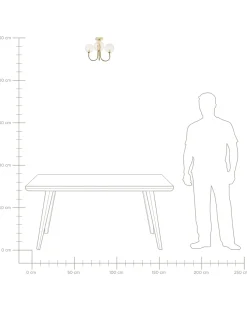 Plafoniera ANADYR Vetro Beige