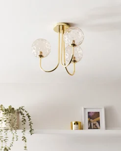 Plafoniera ANADYR Vetro Beige