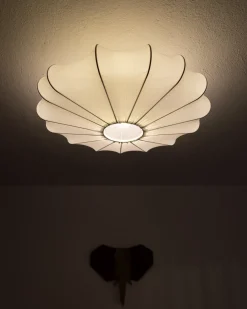 Plafoniera UMCHABEZI Tessuto Bianco