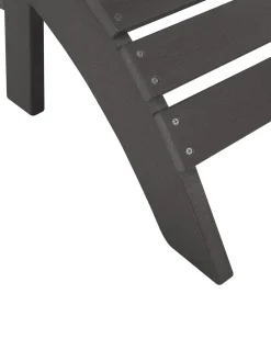 Poggiapiedi da giardino ADIRONDACK Grigio scuro