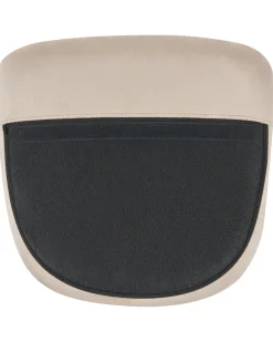 Poltrona a dondolo ELLAN Velluto Beige