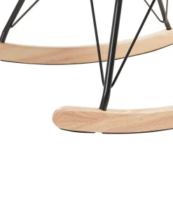 Poltrona a dondolo LUOMA Bouclé Beige