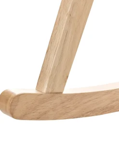 Poltrona a dondolo RYA Legno Marrone chiaro/Beige chiaro