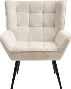 Poltrona BELLINGMO Tessuto Beige chiaro