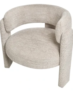 Poltrona BUREA Ciniglia Beige chiaro