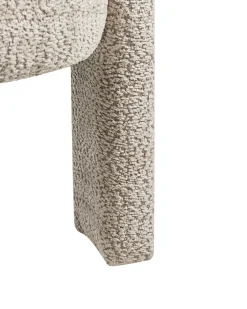 Poltrona BUREA Ciniglia Beige chiaro