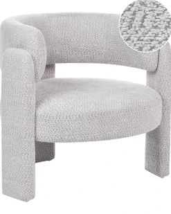 Poltrona BUREA Ciniglia Grigio chiaro