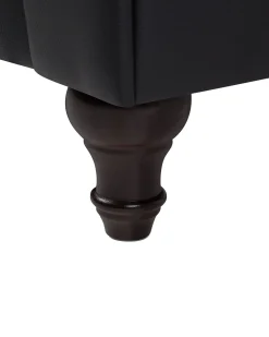 Poltrona CHESTERFIELD Pelle sintetica Nero