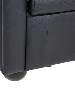Poltrona CHESTERFIELD Pelle naturale Nero