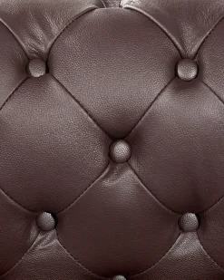 Poltrona CHESTERFIELD Pelle naturale Marrone