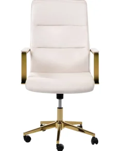 Poltrona da scrivania DEMURE Velluto Beige chiaro
