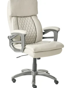 Poltrona da scrivania GALLANT Pelle sintetica Beige