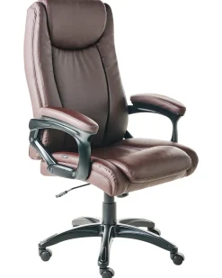 Poltrona da scrivania GRACEFUL Pelle sintetica Marrone scuro
