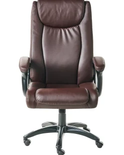 Poltrona da scrivania GRACEFUL Pelle sintetica Marrone scuro
