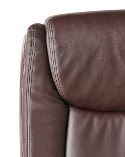 Poltrona da scrivania GRACEFUL Pelle sintetica Marrone scuro