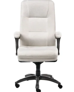 Poltrona da scrivania MAGNUS Lino Beige chiaro