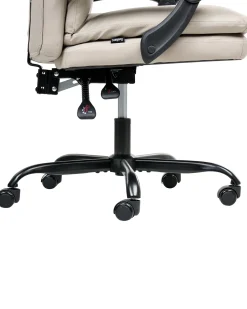 Poltrona da scrivania SERENE Pelle sintetica Beige chiaro