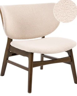 Poltrona DAY Bouclé Marrone/Beige chiaro