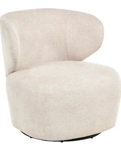 Poltrona girevole ALVDAL Tessuto Beige