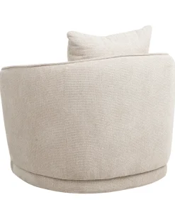 Poltrona girevole ANDALEN Tessuto Beige chiaro
