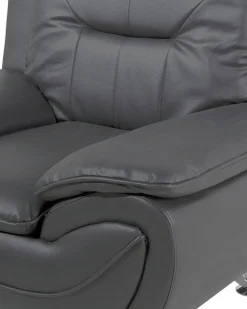 Poltrona LEIRA II Pelle sintetica Grigio