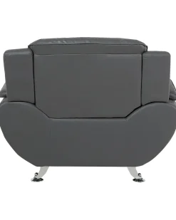 Poltrona LEIRA II Pelle sintetica Grigio