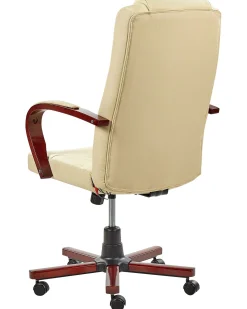 Poltrona massaggiante DIAMOND Con riscaldatore Pelle naturale Beige