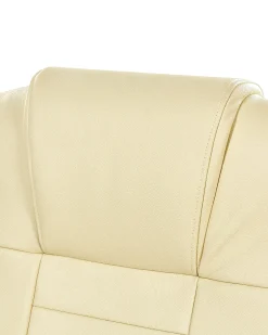 Poltrona massaggiante DIAMOND Con riscaldatore Pelle naturale Beige