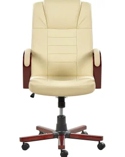 Poltrona massaggiante DIAMOND Con riscaldatore Pelle naturale Beige