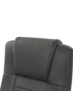 Poltrona massaggiante DIAMOND Con riscaldatore Pelle naturale Nero