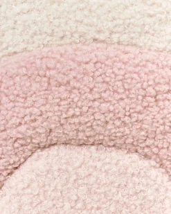 Poltrona per Bambini Arcobaleno OMBO Bouclé Rosa pastello