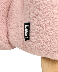 Poltrona per Bambini Coniglio KANNA Bouclé Rosa pastello