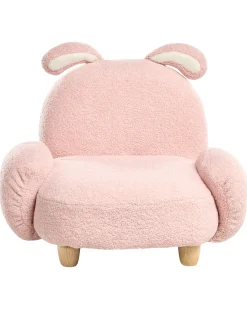 Poltrona per Bambini Coniglio KANNA Bouclé Rosa pastello