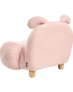Poltrona per Bambini Coniglio KANNA Bouclé Rosa pastello