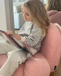 Poltrona per Bambini Coniglio KANNA Bouclé Rosa pastello