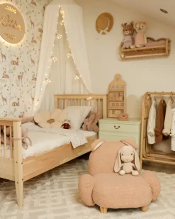 Poltrona per Bambini Coniglio KANNA Bouclé Beige