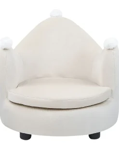 Poltrona per Bambini Corona VEGA Velluto Beige chiaro