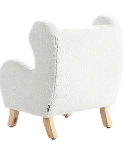 Poltrona per Bambini FARUM Bouclé Bianco sporco