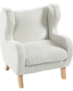 Poltrona per Bambini FARUM Bouclé Bianco sporco