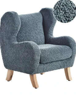 Poltrona per Bambini FARUM Bouclé Blu scuro