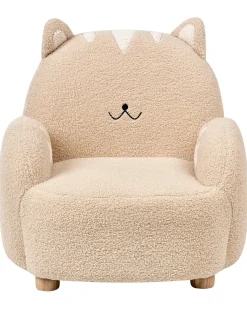 Poltrona per Bambini Gatto ZOAR Bouclé Beige