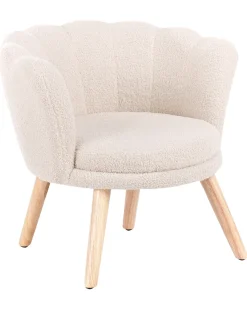 Poltrona per Bambini HALBY Bouclé Beige chiaro