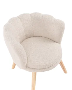 Poltrona per Bambini HALBY Bouclé Beige chiaro
