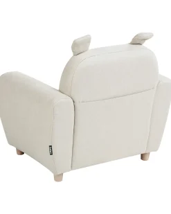 Poltrona per Bambini Ippopotamo MARIBO Tessuto Bianco sporco