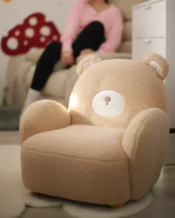 Poltrona per Bambini Orsacchiotto BOO Bouclé Beige